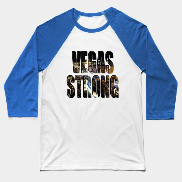 Vegas Strong Baseball T-Shirt by Gravityx9